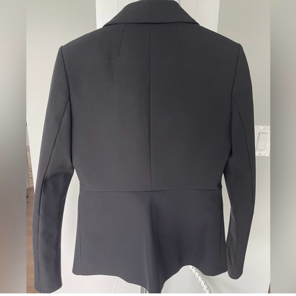 GUESS BY MARCIANO Womens 4 Buttonless  Blazer Short Jacket Black - Picture 2 of 4